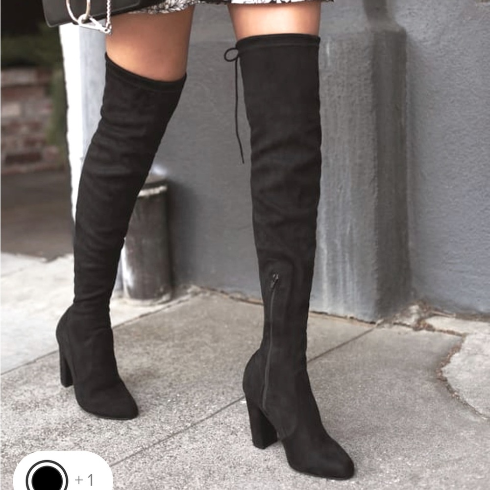 Lulus suede over the knee boots